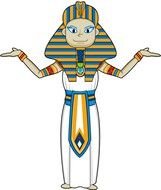 Ancient Egypt man drawing