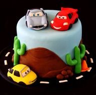 Cars 2 Birthday Cake drawing