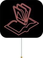 Clip Art of Library Neon Sign