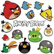 Angry Birds, set of cartoon characters