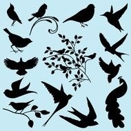 Bird Silhouette Clip Art N46