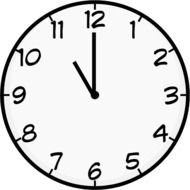 Printable Clock Face Clip Art N5