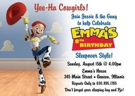 Clipart of Toy Story Jessie Party Invitations