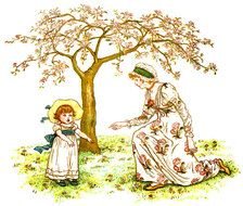 Baby Girl Clipart Image 9 A Mother Coaxes Her To Take