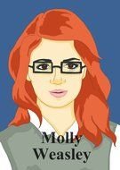 Molly Weasley as a graphic illustration