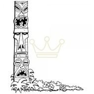Tiki Border Clip Art N9