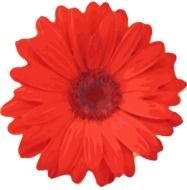 Red Flower Pedals Clip Art