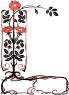 Flower Corner Clip Art drawing