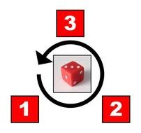 Dice Faces Remaining drawing