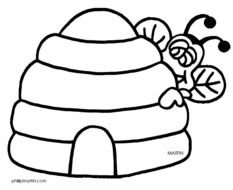 Honey Bee Hive Clip Art N11
