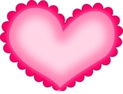 Pink Heart Outline drawing