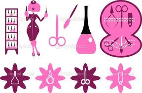 Nail Salon Clip Art N19