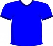 ClipArt Vettoriali Blu T Shirt