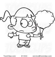 Black And White Cartoon Candy N3
