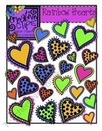 Rainbow Hearts Product From Creative Clips Clipart On TeachersNotebook
