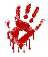 Hand Dripping Blood