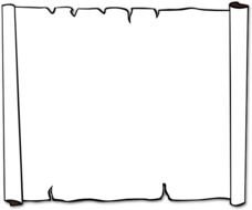 White Scroll Clip Art N2