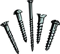 Cartoon Screw Clip Art N3