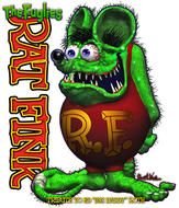 drawing of a scary green mouse