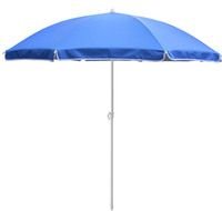 blue beach umbrella
