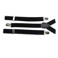 18025cm Black Clip On Braces Elastic Y Back Suspenders Reviews