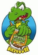 logo with animated alligator