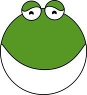 satisfied frog face