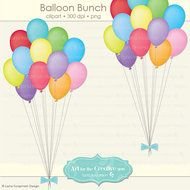Birthday Balloons Clip Art N100