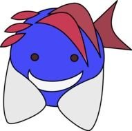 Smiling Fish Cartoon Clip Art