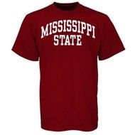Mississippi State Bulldogs Maroon Arch Logo T Shirt