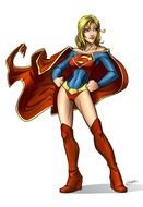 Sexy Female Superhero as a picture for clipart