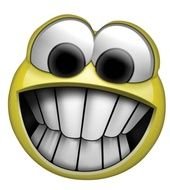 Crazy Smiley Face with big teeth