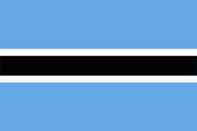 Botswana flag with lines