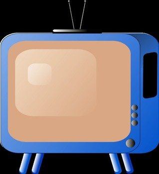TV Television Cartoon Vector Clip Art
