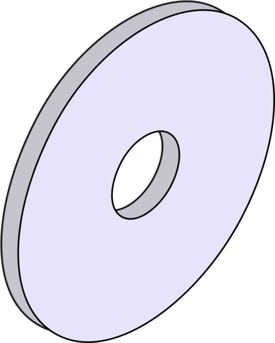 metal washers clipart