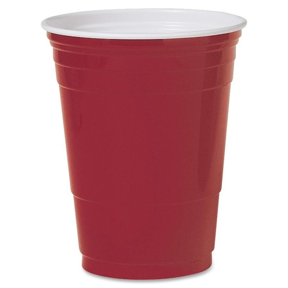 red glass for a party