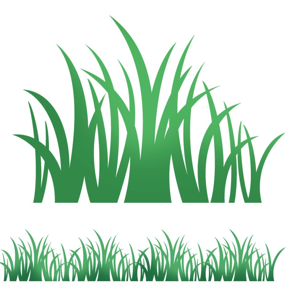 drawn two stripes with grass