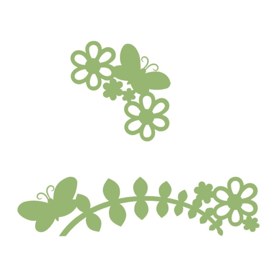 Butterfly Border Clip Art N24