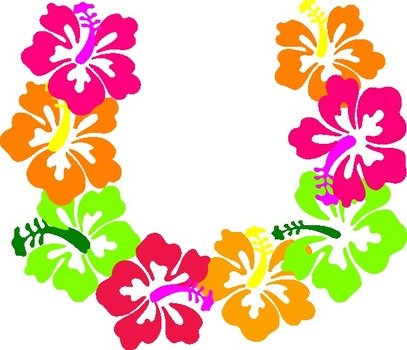 Plumeria Lei Clip Art N4
