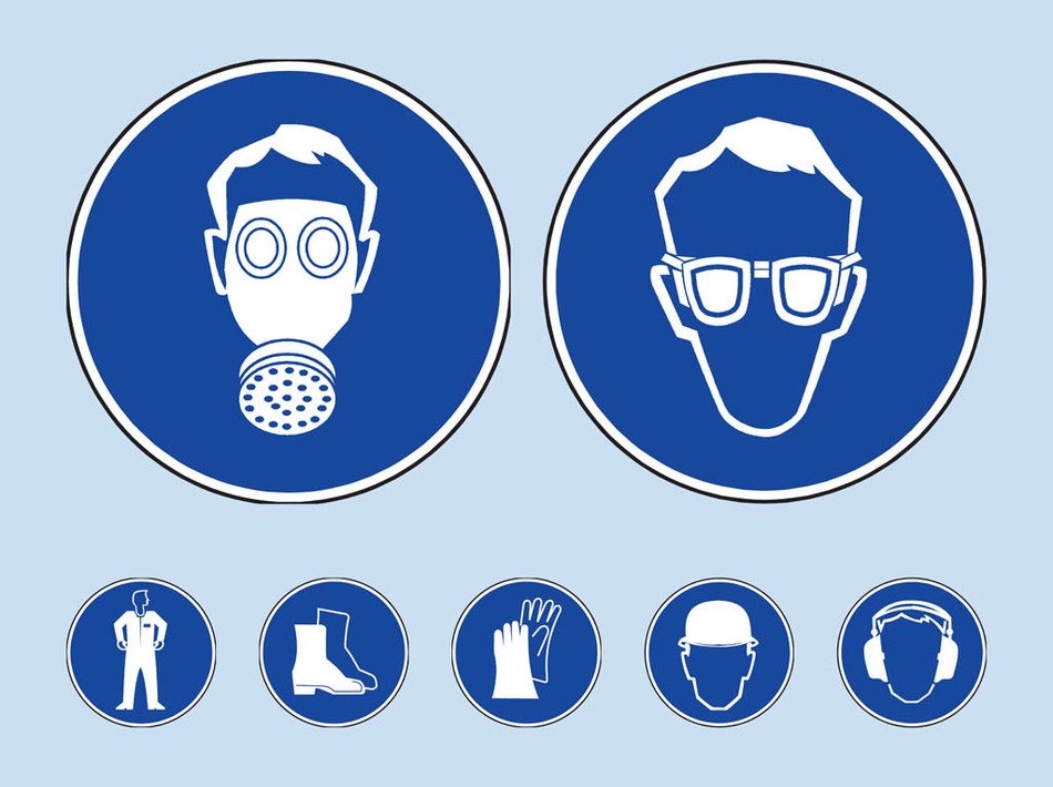 Free Vector Safety Icon drawing