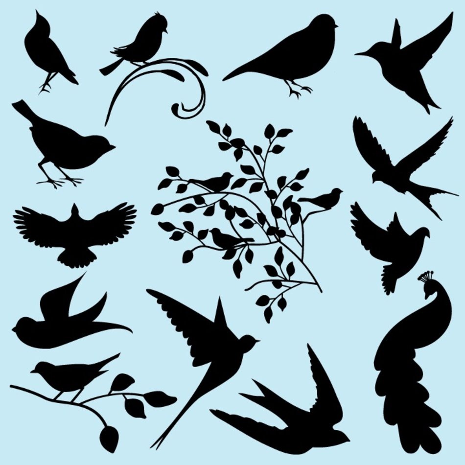 Bird Silhouette Clip Art N46