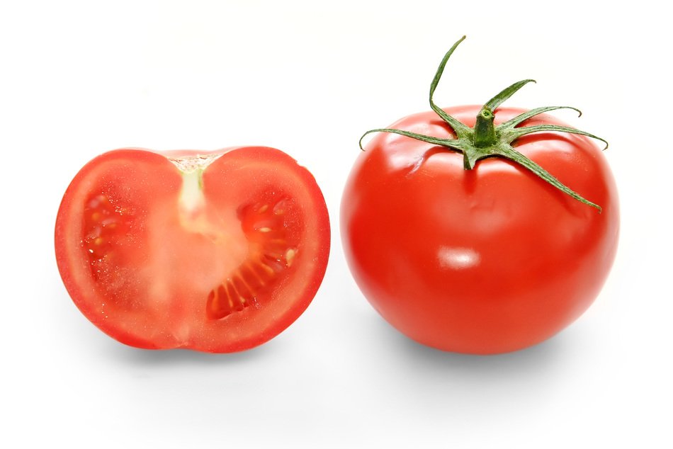 two tomatoes as a picture for clipart