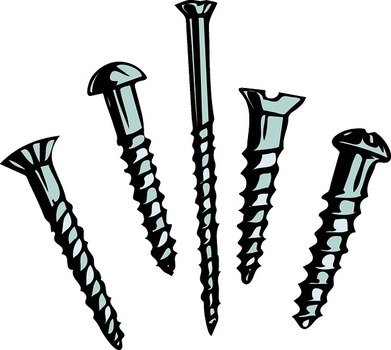 Cartoon Screw Clip Art N3