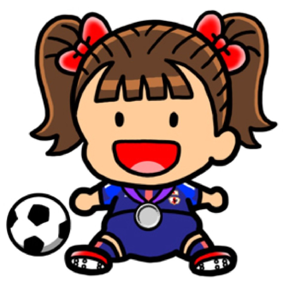 Cartoon Girl Soccer Clip Art N3