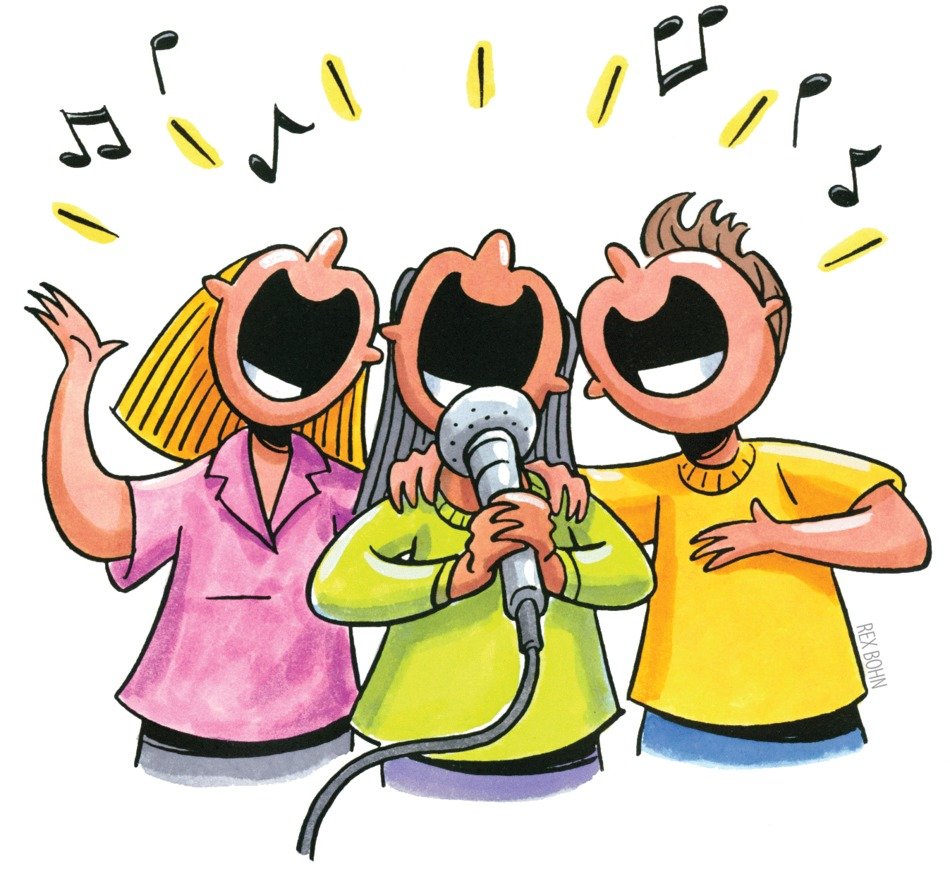Singing Karaoke Clip Art N4