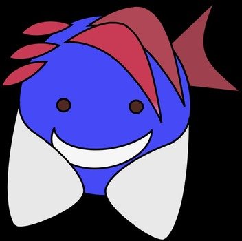 Smiling Fish Cartoon Clip Art