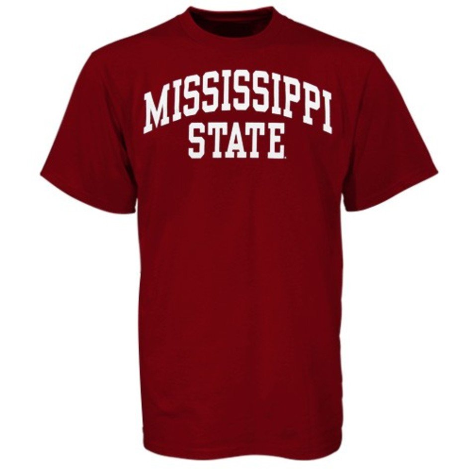 Mississippi State Bulldogs Maroon Arch Logo T Shirt