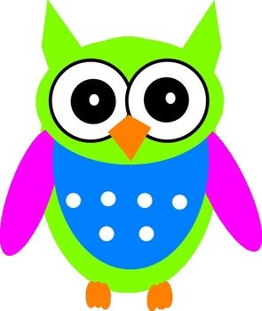 Green Owl Clip Art N17