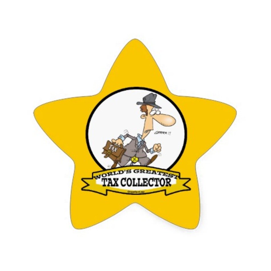 Funny Cartoon Tax Collector