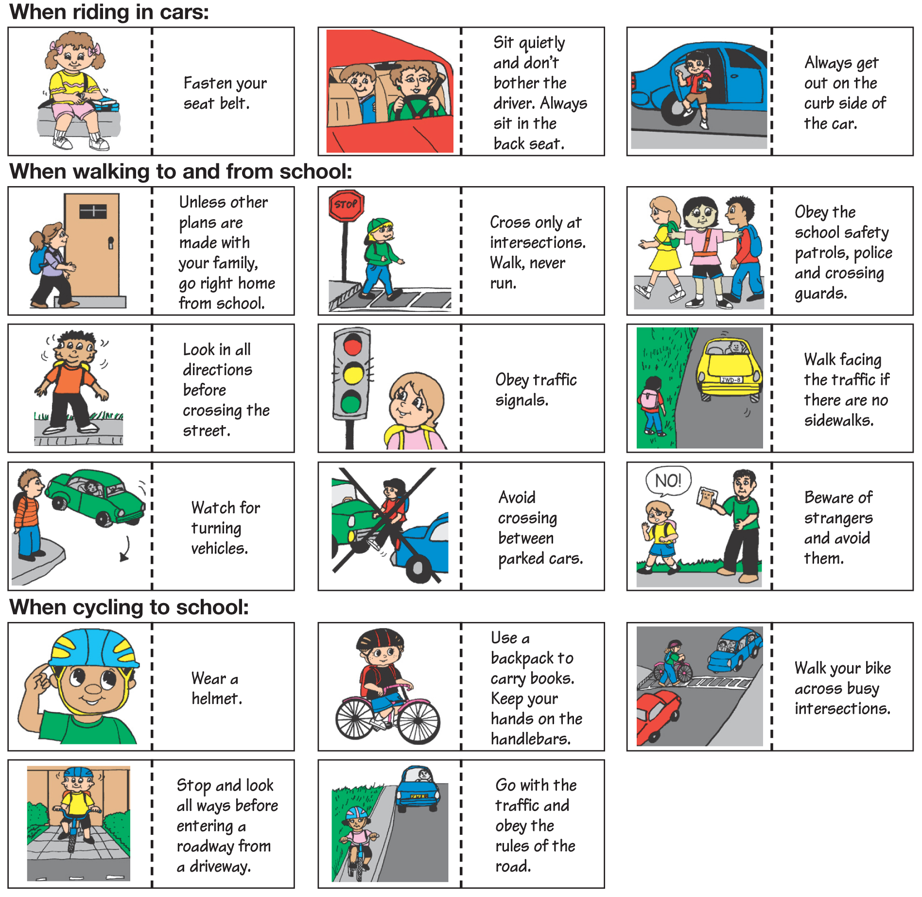 Safety Rules At Home Darwing Free Image Download